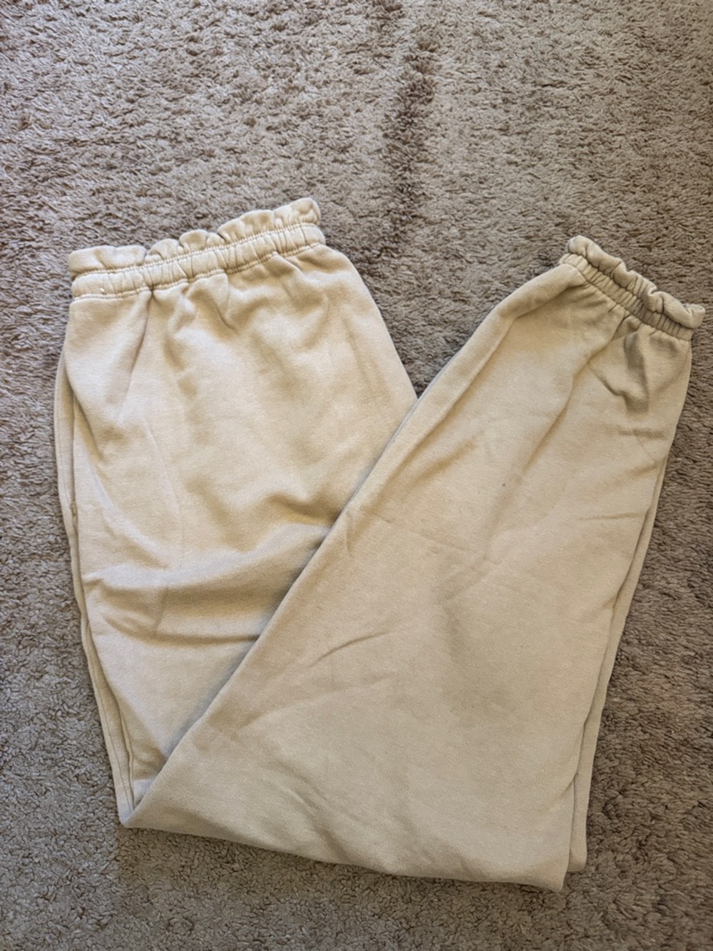 Abercrombie & Fitch Beige Track Pants